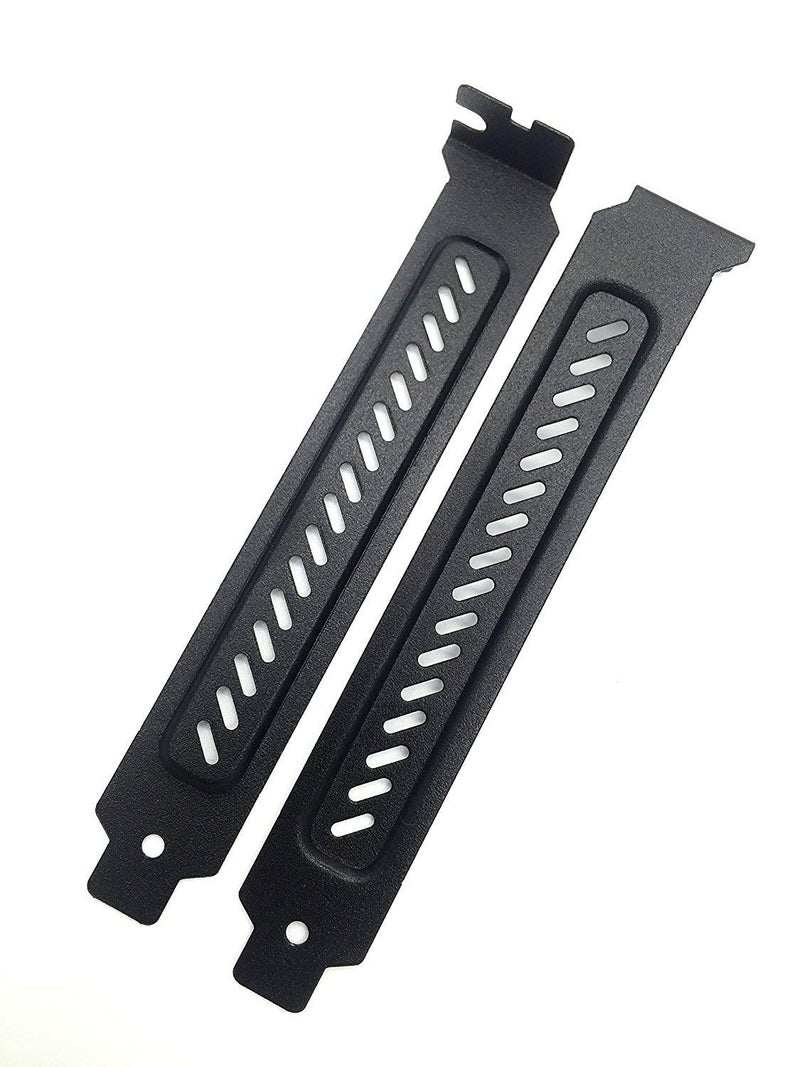 upHere Hard Steel Dust Filter Blanking Plate PCI Slot Cover 10 Pcs Black - Image 4